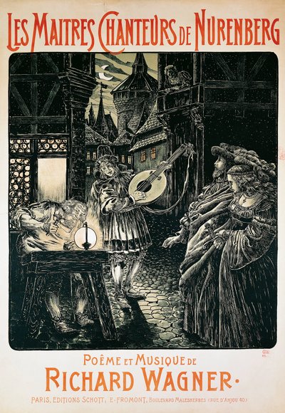 Poster of The Mastersingers of Nuremberg by Richard Wagner by French School