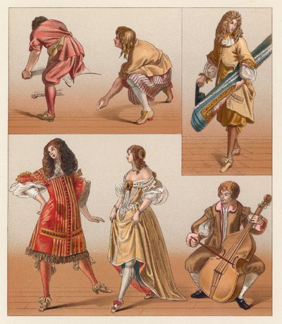France XVIIth Cent Costume by French School