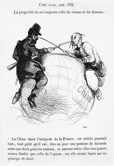 France and China, Caricature from the Musee Philippon by French School