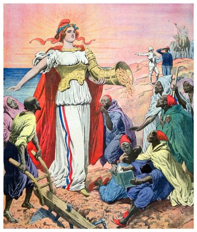 France as the Benefactor of Riches for the People of Morocco by French School