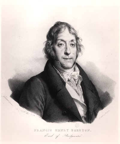 Francis Henry Egerton (1756-1829) Earl of Bridgewater, engraved by Francois Seraphin Delpech, 1824 by French School