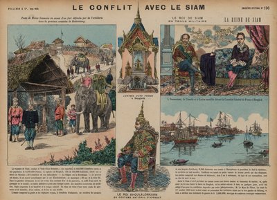 Franco-Siamese War, 1893 by French School