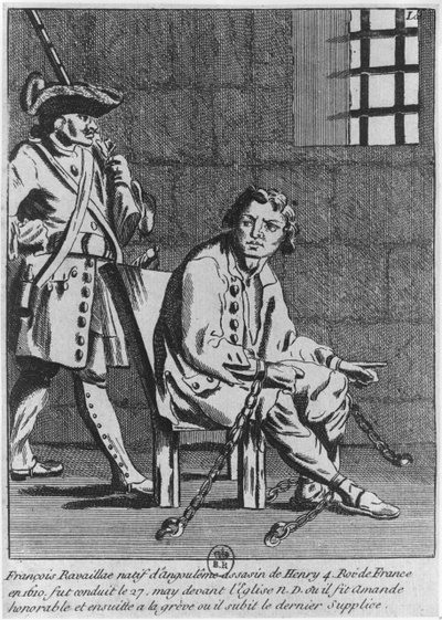 Francois Ravaillac, the Assassin of King Henri IV, in Prison by French School