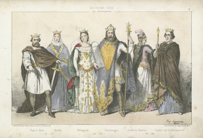 Frankish Kings and Queens of the Carolingian Dynasty by French School