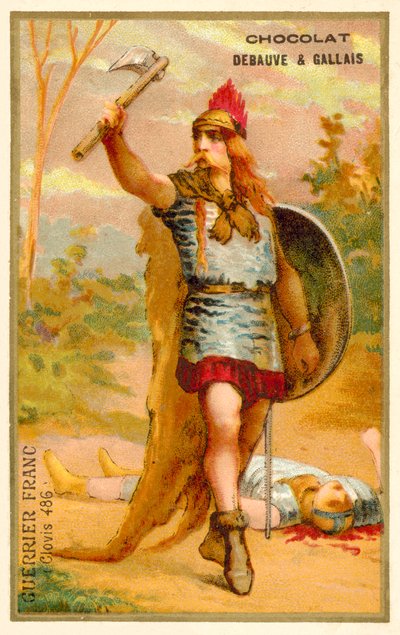Frankish warrior of the time of Clovis I, 486 by French School