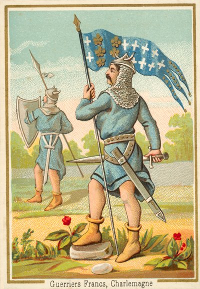 Frankish warriors of the time of Charlemagne by French School