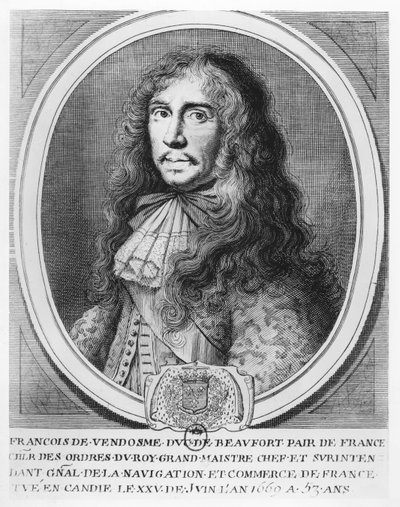François de Bourbon, Duke of Beaufort by French School