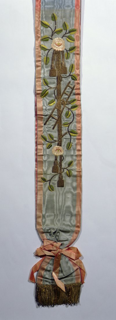 Freemasons Sash of Princess Caroline Murat, Mid 19th Century by French School
