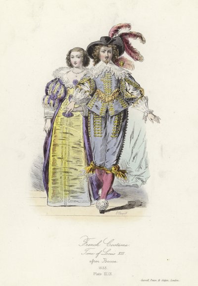 French costume of the time of Louis XIII by French School