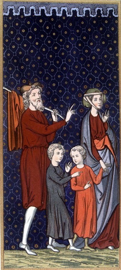 French Family in the 14th Century - in 