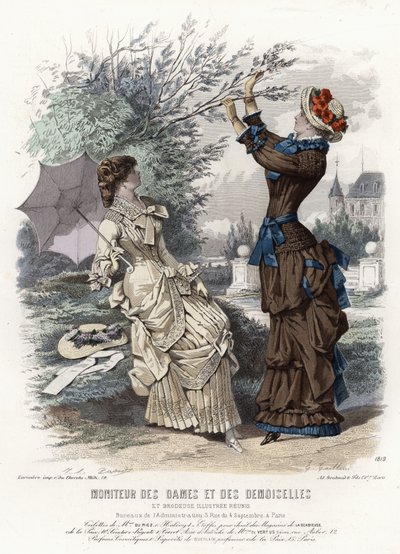 French fashion plate, late 19th century by French School