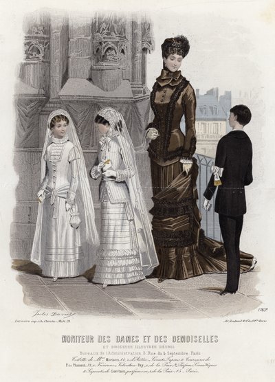 French fashion plate, late 19th century by French School