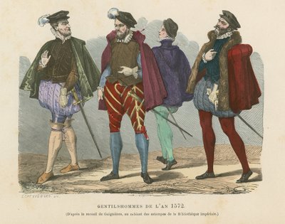 French Gentlemen, 1572 by French School