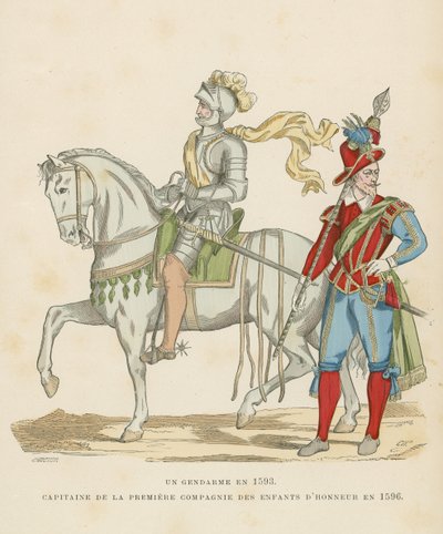 French Military Costume, Late 16th Century by French School