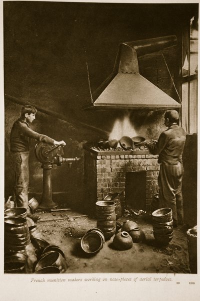 French Munition Makers Working on Nose-Pieces of Aerial Torpedoes, 1914-19 by French School
