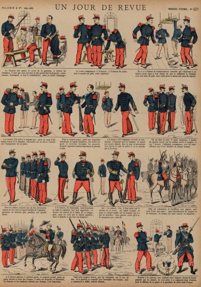 French Soldiers on the Day of a Review by French School