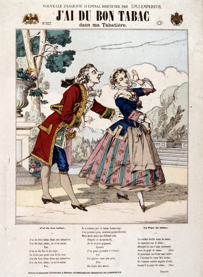 French song I have good tobacco - imagery d