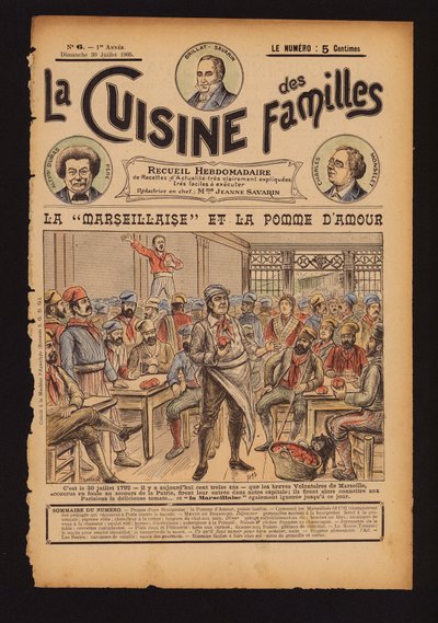 Fresh Tomatoes and the Singing of La Marseillaise, French Revolution by French School