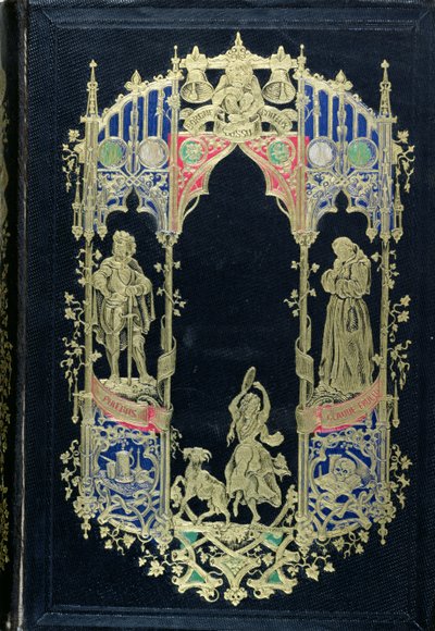 Front cover of an edition of Notre-Dame de Paris by Victor Hugo published by Editions Perrotin, Paris, 1844 by French School