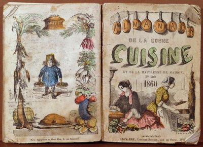 Front cover of the Almanach de la Bonne Cuisine et de la Maitresse de Maison, 1860 by French School