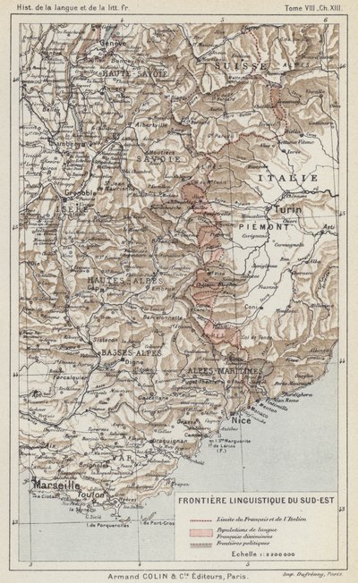 Southeast Linguistic Frontier by French School
