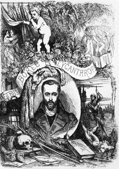 Frontispiece for Champavert by Petrus Borel, the Lycanthrope 1872 by French School