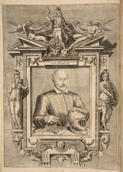 Frontispiece, from Le Diverse Et Artificiose Machine Del Capitano Agostino Ramelli, pub. 1588 by French School