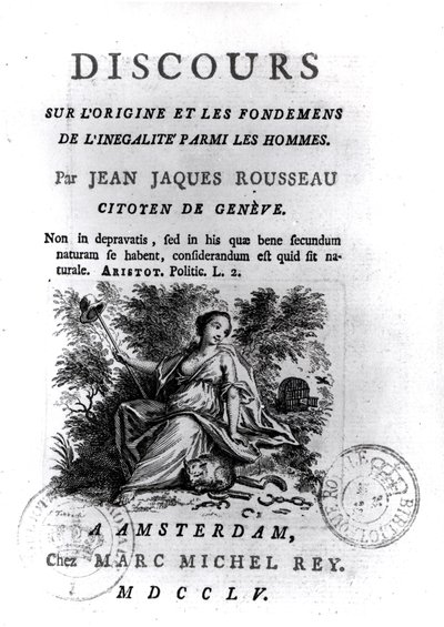 Frontispiece to Discours sur l