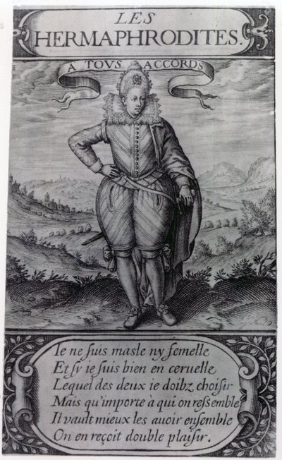 Frontispiece to Les Hermaphrodites by Thomas Artus by French School