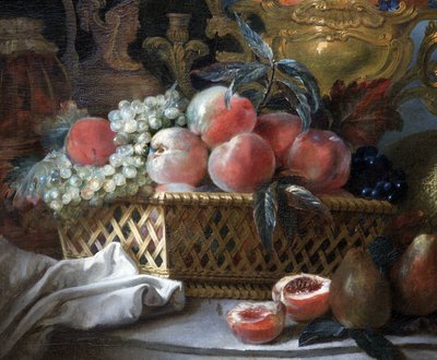Fruit vase and basket (detail) by French School