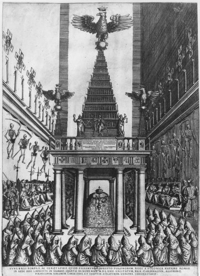 Funeral of Sigismund II Augustus, King of Poland and Grand Duke of Lithuania in Rome, 1572 by French School