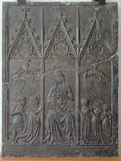 Funerary Stela of the Sacquespee Family from the St. Nicaise Cemetery in Arras by French School
