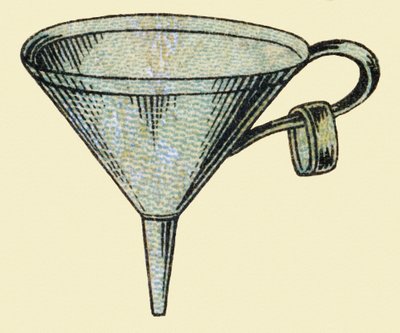 Funnel. Engraving in "ABC indechirable on varnished canvas". Late 19th century by French School