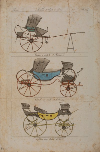 Furniture and Objects of Taste, No. 32, Simple Phaeton by French School