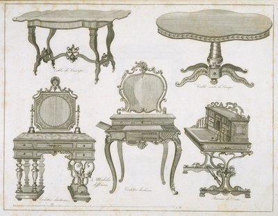 Furniture Designs by Lefevre-Chauveaux by French School
