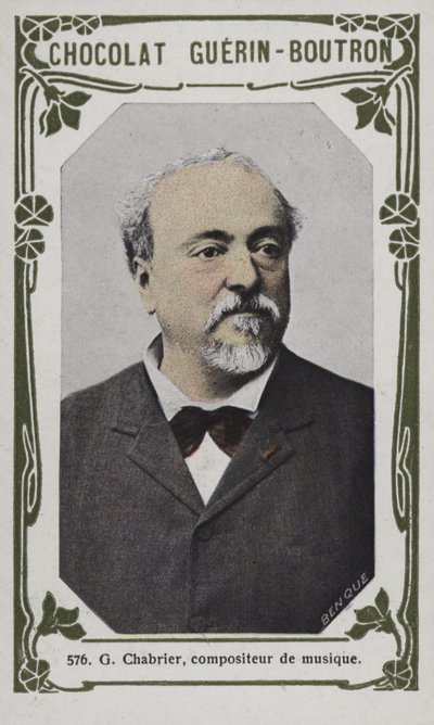 G Chabrier, composer of music by French School