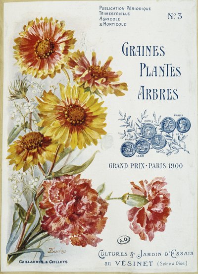 Gaillardes and carnations - Cover of the magazine 
