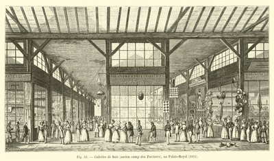 Wooden Galleries, Former Camp of the Tartars, at the Palais-Royal, 1825 by French School