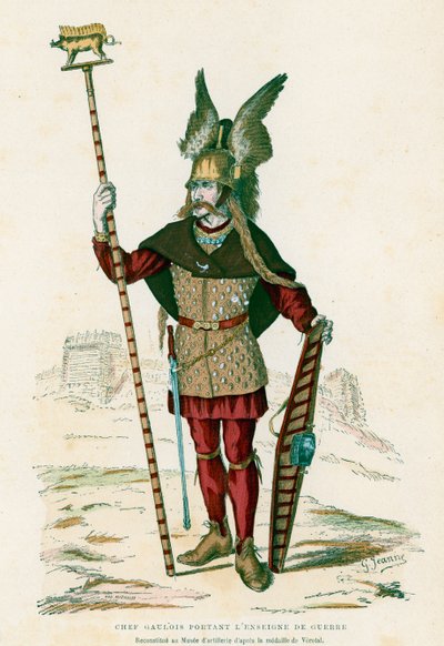 Gallic Chief Carrying the Insignia of War by French School