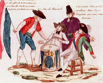 Game of chance played by the Three Estates (clergy, commoners, and nobility) by French School