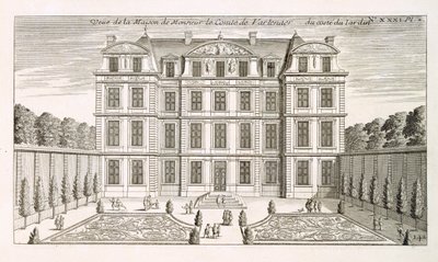 Garden elevation of the Count Vartenaers house by French School