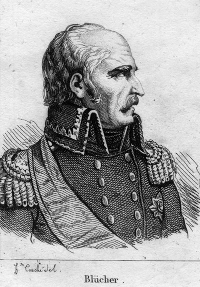 Portrait of Gebhard Leberecht, Prince Blucher von Wahlstatt, Prussian marshal by French School