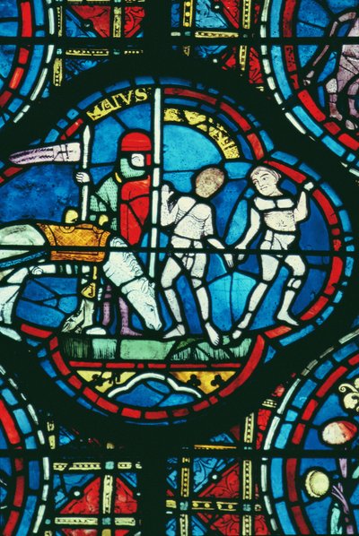 Gemini and May, from the Zodiac Window, 13th century by French School