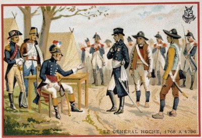 General Hoche before the Vendeans in 1795 (Pacification of the Vendee) by French School
