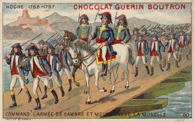 General Hoche, commander of the Army of Sambre and Meuse, crossing the Moselle by French School