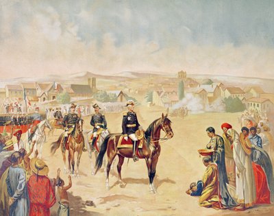 General Jacques Achille Duchesne entering Tananarive, Madagascar by French School