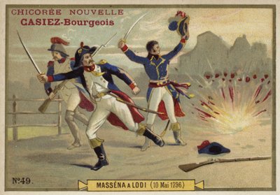 General Massena at the Battle of Lodi, Italy, 10 May 1796 by French School