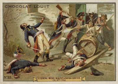 General Michel de Beaupuy wounded at Chateau-Gontier, Vendee Uprising, 26 October 1793 by French School