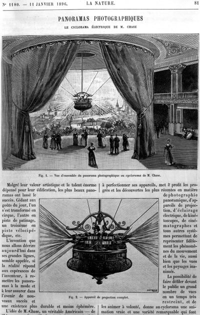 General View of the Chase Electric Cyclorama, from La Nature, 1896 by French School