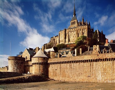 General view from the base of the ramparts by French School